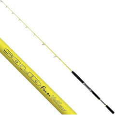 Black Cat Premium Catfish Rod Solid Fun Yellow Full Carbon Fishing Rod with 30 Tonnes Blank Catfish Fishing Casting Weight 30-180 g, Black/Yellow, 1.70 m