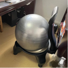 Innovz Balance Ball Chair Офисный стул с колесиками для упражнений на устойчивость, серый мяч для йоги, мяч для баланса, сиденье для беременных, эргоно