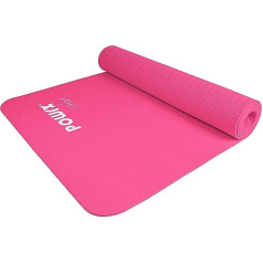 Powrx Pro Yoga Mat вкл. сумку - нескользящий + без вредных веществ TPE экологически чистый I коврик для упражнений 173 x 61 x 0,5 см I коврик для тренировок б