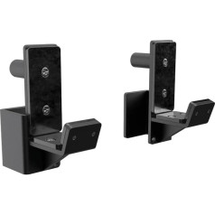 Atletica R5 J-Hooks 1 Pair | Максимальная нагрузка 350 кг | Легкая регулировка высоты | Сменные протекторы из жесткого пластика | Глубокий паз | Совместим