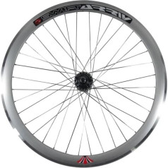 Заднее колесо Woo Hoo Bikes Deep V 43mm для Fixie, Fixed Gear, Track, Single Speed Bike (серебристый)