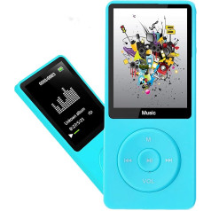 MP3-плеер, музыкальный плеер с картой Micro SD на 16 Гб, ультратонкий музыкальный плеер со встроенным динамиком, просмотр фотографий, воспроизвед