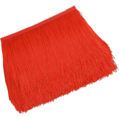 CENPEK 10 ярдов кружева бахрома лента кисточкой белый латинский танец платье DIY одежда украшение абажур подушка украшения красный