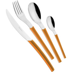 EME POSATERIE Loto Arancio 1665 Набор столовых приборов из 24 предметов на 6 персон 18/10 нержавеющая сталь