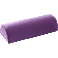 YANGHX Memory Foam Bolster Pillow for Neck Back Lumbar Knee Pain Relief Support Pillow Half Moon Purple