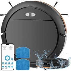 Робот-пылесос с функцией протирки 4000Pa сильная мощность всасывания - подметание вакуумная швабра 3 в 1 робот-пылесос - самозарядка WiFi робот-п