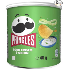 Чипсы Pringles со сметаной и луком, 40 г (упаковка из 12)