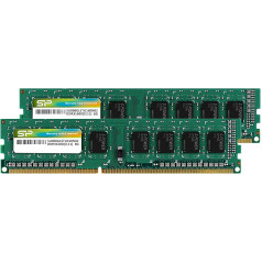 Silicon Power DDR3 16GB (2 x 8GB) 1600MHz (PC3 12800) 240-pin CL11 1.35V Unbuffered UDIMM PC Computer Desktop Memory Module RAM Upgrade