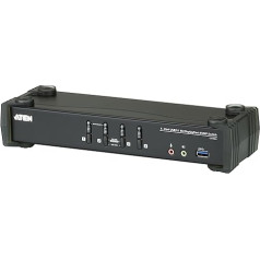 ATEN CS1924 4-портовый USB 3.0 4K DisplayPort KVMP-переключатель (кабели в комплекте)