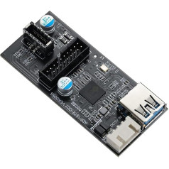 YABOANG USB 3.2 Gen1 на 19PIN+Type-e(A-Key) адаптер карты, 5 Гбит/с Type-E&C+USB3.0 19PIN карта расширения, USB 3.0 на Type-e карта для Windows 7/8/10/11(32/64bit) /Linux/MAC