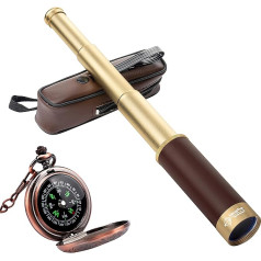 Laupha Ретро Пиратский Телескоп Монокуляр 25 x 30 Zoomable Винтаж Капитан Джек Подзорная труба BAK-4 Объектив Телескоп Дети Складной Портативный Карм