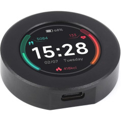 Плата Waveshare RP2350 MCU, с круглым ЖК-дисплеем 1,28 дюйма, двухъядерный и двухархитектурный дизайн, 240 x 240 пикселей, 65K цвет, IPS-панель, порт USB Type-C, с ме