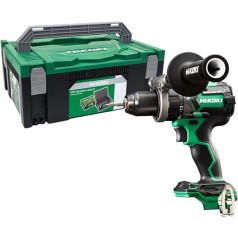 HIKOKI DV18DCW2Z Аккумуляторная дрель-шуруповерт 13 мм с металлическим бесключевым патроном (18 В, Макс. Фиксированный крутящий момент: 140 Нм, бесщет