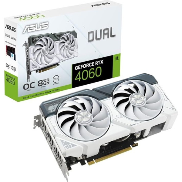 Asus Dual GeForce RTX 4060 OC Edition 8GB GDDR6 / DUAL-RTX4060-O8G-WHITE