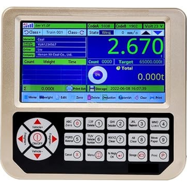 Wägezellen-Gewichtssensor Lader Elektronische Waage Intelligentes Wiegesystem for hochpräzise Gabelstapler Pound Loader for Zeche und Steinbruch