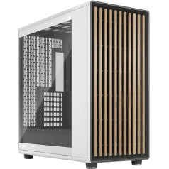 Fractal Design North XL Chalk White TG- три 140-мм вентилятора Aspect PWM в комплекте- USB Type C- игровой корпус EATX с воздушным потоком для ПК в виде башни