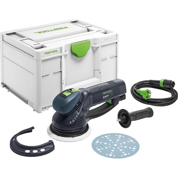 Орбитальная шлифовальная машина Festool RO 150 FEQ-Plus ROTEX Gear (с шлифовальным диском диаметром 150 мм MULTI-JETSTREAM 2 (Soft W), протектор), в систейнере