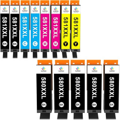 LeciRoba 580XXL 581 XXL картриджи для принтеров Canon картриджи 580 581 Multipack и Canon PGI-580 XXL CLI-581 XXL для Canon TR7500 TR8500 TS6100 TS6200 TS6300 TS700 TS8200 TS8350 TS8350 9150