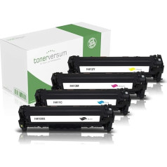 4 тонер-картриджи, совместимые с HP CF410X CF411X CF412X CF413X черный голубой пурпурный желтый для лазерного принтера Color Laserjet Pro M452 M452dn M452nw MFP M477fdw M477fnw M377