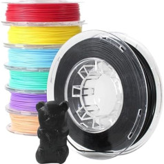 Toybox Deluxe Filament Bundle - 7 рулонов биоразлагаемого PLA материала (питание для принтера) - 250 г каждый - разноцветные цвета для креативной 3D печати - со