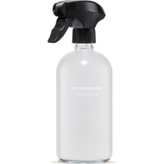 Future Stories Стеклянная бутылка с распылителем 500 мл - для освежителей текстиля, одежды, мебели - с печатью и защитой от капель