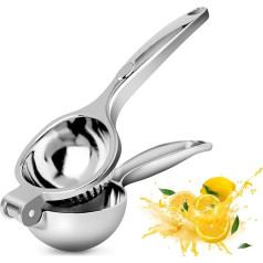 Lilibeila Ручная соковыжималка для лимона Сверхмощная соковыжималка для цитрусовых Металлический пресс для лайма Пресс для апельсина Ручная 