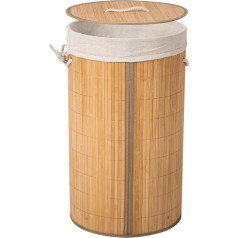 Корзина для белья, бамбуковая корзина для белья с крышкой, складные корзины для белья, плетеный контейнер для грязного белья из натурально