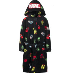 Marvel Children's Bedtime Dressing Gown - Детский халат с дизайном супергероя - Размер 5/6 лет - Официальная атрибутика, темно-синий узор