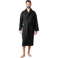 Ladeheid LA40-226 Мужской махровый банный халат, 100% хлопок Waffle Pique