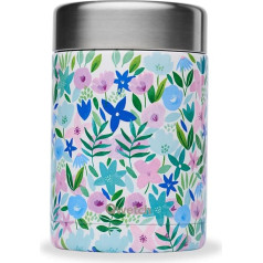 Qwetch, термобокс для ланча для путешествий - Flora - жестянка для еды из нержавеющей стали - 5 часов в горячем и 7 часов в холодном состоянии - BPA Free P