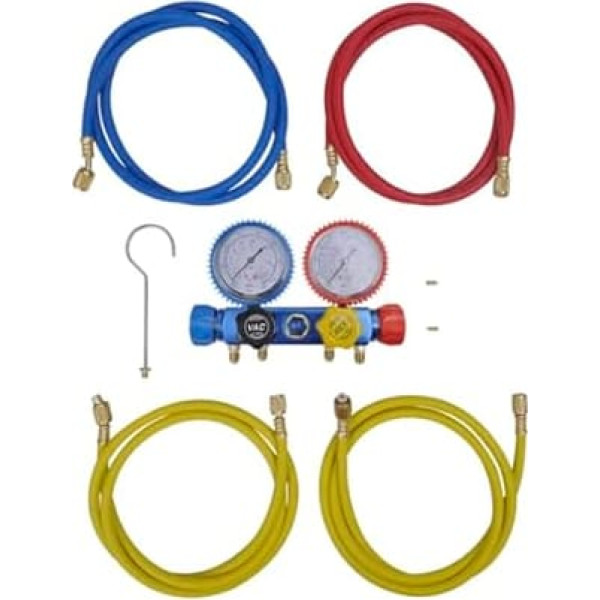 vidaXL 4-сторонний набор манометров для кондиционеров, проверяющих датчики