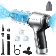 Беспроводной ручной пылесос Автомобильный пылесос: 15000 PA аккумуляторный пылесос с 3 HEPA фильтрами - 5000 мАч ручной пылесос - мини USB пылесос дл