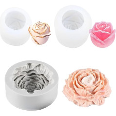 3 шт. свечи формы силиконовые, 3D роза цветок помадка формы, цветы силиконовые формы мыло, цветок помадка силиконовые формы, для ручной работ