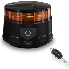 Вращающийся аккумулятор с пультом дистанционного управления, 12 В желтый предупреждающий свет автомобильный магнит с присоской, светодиод