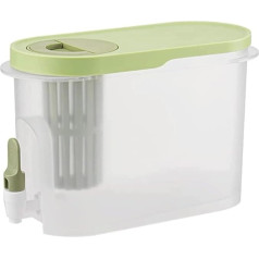 Getränkespender, Getränkespender mit Deckel und Wasserhahn, 4 l Wasserkrug für Kühlschrank, Getränkekühler, Getränkeautomat