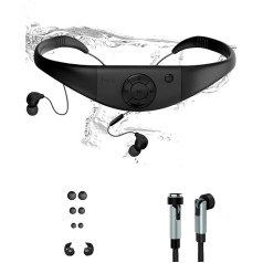 Tayogo Плавание Bluetooth Наушники с MP3-плеером, IPX8 8GB MP3-плеер Водонепроницаемые наушники для плавания и бега, душ