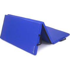 ProSource Tri-Fold Thick Exercise Mat 6ft x 4ft with Carry Handles for Tumbling, Martial Arts, Gymnastics, Stretching, Core Training