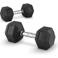Technofit гантель шестигранная компактный резиновый шестигранник гантель силовые тренировки фитнес гантели мышцы строительство бодибилдинг 