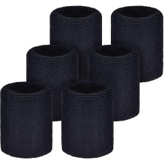 OutdoorEssentials Sweatbands & Wristbands - Wrist Sweat Bands Headbands for Men & Women - Multipack Terry Cloth Headbands or Wrist Bands for Working Out, Tennis, Basketball, Football, Gymnastics