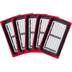 5 x Красные футбольные браслеты для тренировки запястий с 3 окнами Идеально подходят для футбола и боевых искусств от Playbook QB