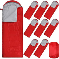 10 Pack Кемпинг Спальный Мешок Для Взрослых Навалом 4 Сезона Холодный Теплый Зимний Спальный Мешок Для Бездомных Водонепроницаемый Легкий С К
