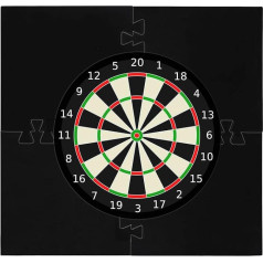 1 x Защитное кольцо для дартборда - квадратное кольцо для дартборда с прочным краем для игры в дартс, мягкая стенка для игры в дартс, 72 x 72