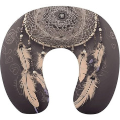 Подушка для путешествий Neck Support Memory Foam U-Shaped Pillow Soft Comfortable Travel Neck Pillow Dreamcatcher Sleeping Rest Pillow Travel Accessories for Airplane Car Office