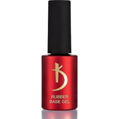 K Professional Rubber Base Gel - Base Coat Gel Polish UV LED Soak Off - Base Coat Nail Polish Highly Resistant, Easy to Apply and Remove 15 ml