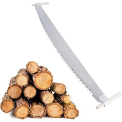 Пила BAUSTER®, пила для дерева, садовая пила, пила согнутая, пила для двух человек, ножовка, циркулярная пила, длинная пила для дерева, 100 см, дров
