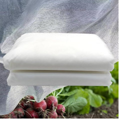 SANYUWFEN 2M x 15M Pflanzenabdeckungen Frostschutz 28gsm Gartenvlies Frost Winter Pflanzenschutz für Outdoor Pflanzen Obst Gemüse Schutz