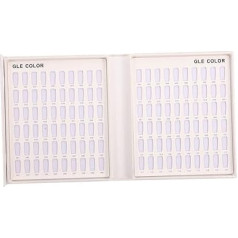 CANIGHT Nail Art Pattern Nail Polish Display Stand Display Frame Display Board Nail Colour Card Nail Art Studio False Fingernails Nail Art Display Frame Nail Tips with Holder Paper