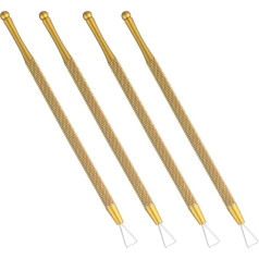 minkissy Pack of 4 Gel Nail Polish Remover Scratch Tool for Lottery Tickets Cuticle Peeler Cuticle Trimmer Professional Cuticle Pusher Toenail Scraper Cuticle Triangle Stripper