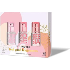 Solinotes Eau De Parfum Discovery Set - Cherry, Rose, Freesia Fragrance Gift Set of 3 Fragrant Spray Bottles Perfume Kit for Women Notes of Sandalwood, Musk, Cedarwood 15 ml