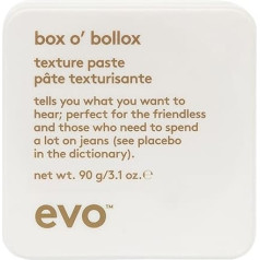 Evo Hair Wax Box O'Bollox Texture Paste, текстурная паста для гибкой фиксации и матового эффекта, помада с чрезвычайно сильной фиксацией для всех типов воло